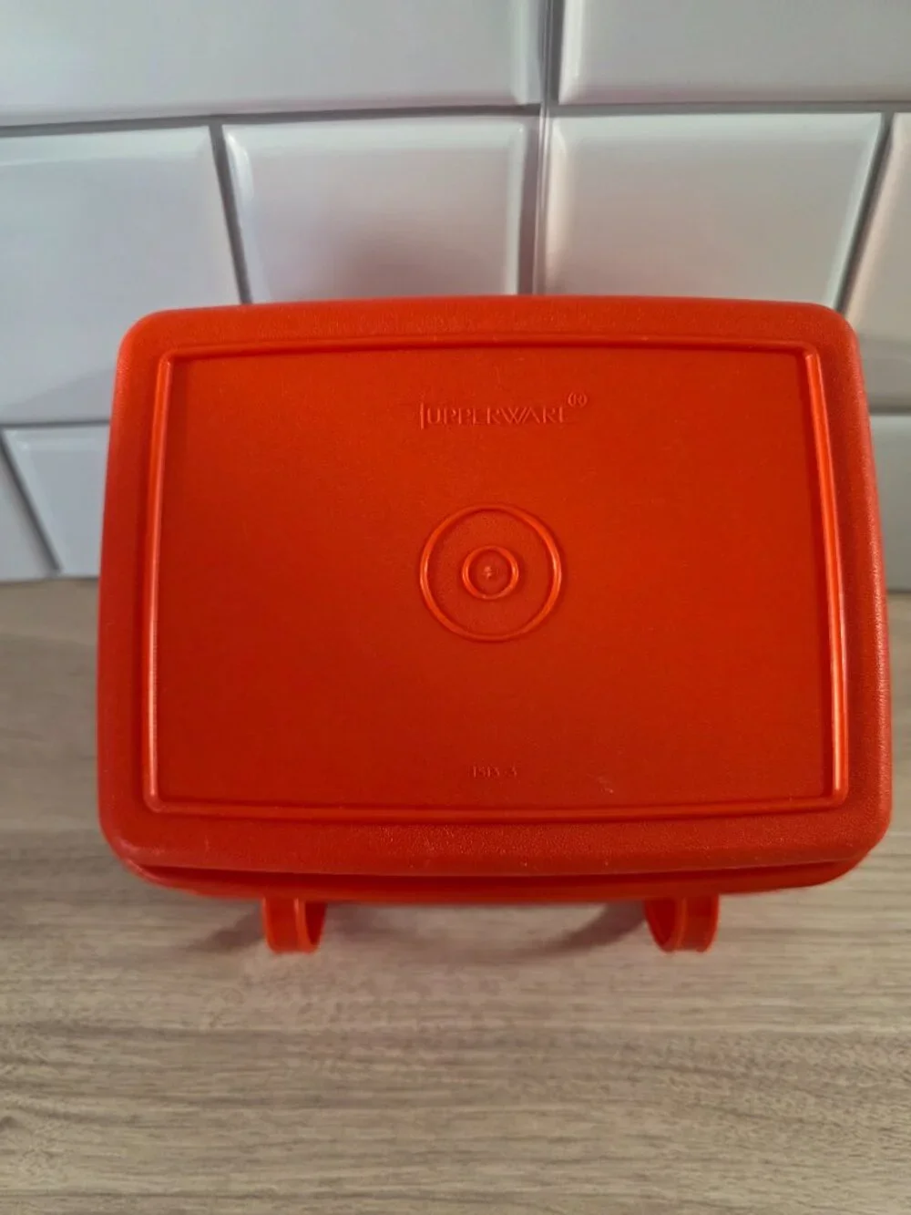 Vintage 1980s Tupperware Pack 'N Carry Orange lunch box Mini